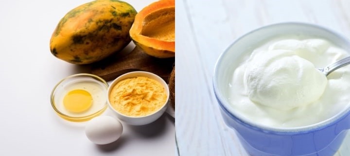 papaya-yogurt face pack
