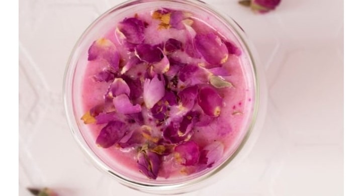 rose-milk face pack